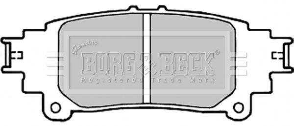 BORG & BECK Комплект тормозных колодок, дисковый тормоз BBP2336